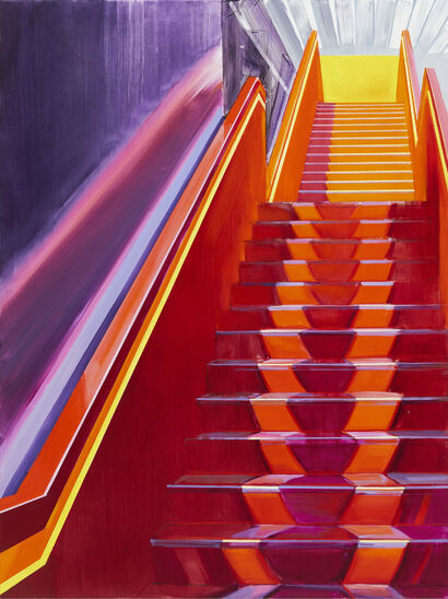 Space. Transition I - a Paint Artowrk by Vineta Kaulača